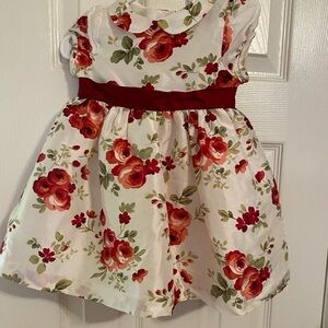 Janie and Jack Silk‎ Floral Duppioni Dress and Diaper Cover